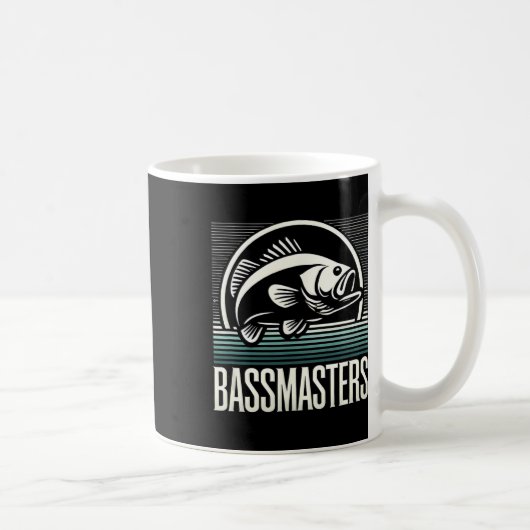 Retrofischen von Bmeistern - perfekt für Angler Kaffeetasse (Rechts)
