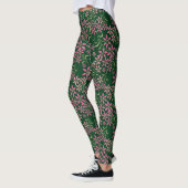 Retrofloral Green Leggings (Links)