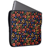 Retrofloral Miniprint Maßgeschneiderter Laptop-Sie Laptopschutzhülle (Vorne Rechts)