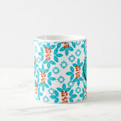 Retrofloral Mit Monogramm Kaffeetasse (Mittel)