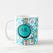 Retrofloral Mit Monogramm Kaffeetasse (Links)
