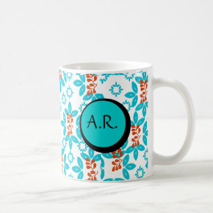 Retrofloral Mit Monogramm Kaffeetasse