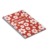 Retrofloral Personalisiert Notizblock (Rechte Seite)