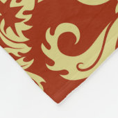 Retrofloralen: Vintager Musterhintergrund. Fleecedecke (Ecke)