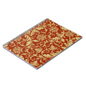 Retrofloralen: Vintager Musterhintergrund. Notizblock (Linke Seite)