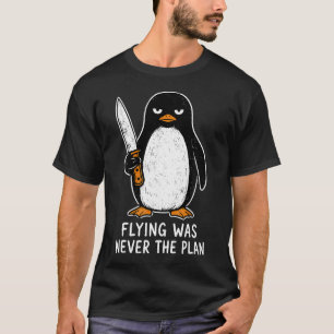 Retroflug war nie eine Option Lustiger Pinguin T-Shirt
