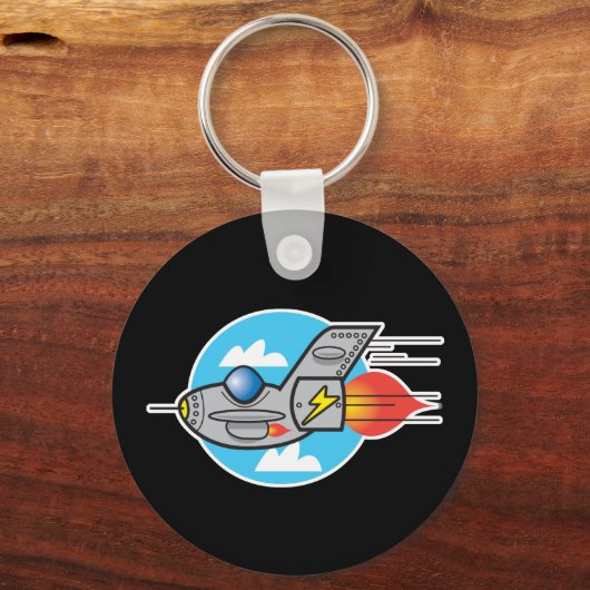 Retroflugjet Schlüsselanhänger (Vorderseite)