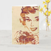 Retrofotograf Karte (Gelbe Blume)