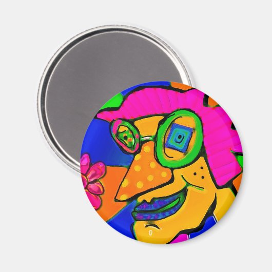 Retrofunk Magnet (Vorderseite/Rückseite)