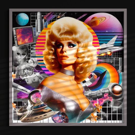 Retrofuturismus, Sci-Fi-Frau Poster
