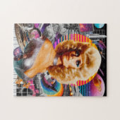 Retrofuturismus, Sci-Fi-Frau Puzzle (Horizontal)