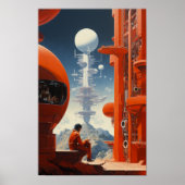 Retrofuturismus SciFi 70er Poster (Vorne)