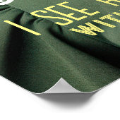 Retrofuturistische X-Ray-Vision - Sehen Sie sich d Poster (Ecke)