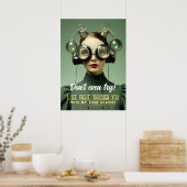 Retrofuturistische X-Ray-Vision - Sehen Sie sich d Poster (Küche)