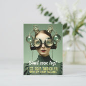 Retrofuturistische X-Ray-Vision - Sehen Sie sich d Postkarte (Stehend Vorderseite)