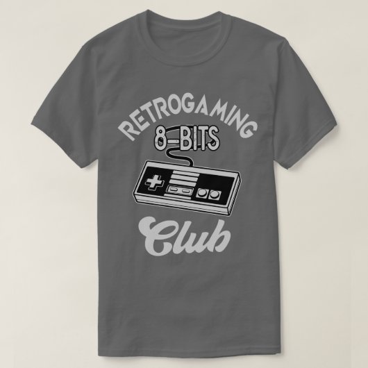 Retrogaming 8bit Controller-Geschenk T-Shirt (Design vorne)
