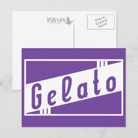Retrogelato Postkarte (Vorne/Hinten)