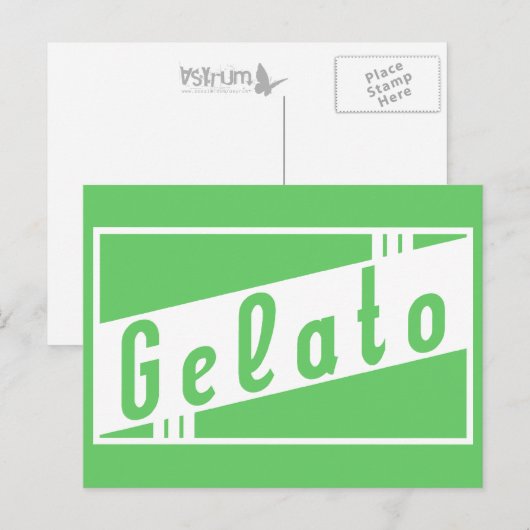 Retrogelato Postkarte (Vorne/Hinten)