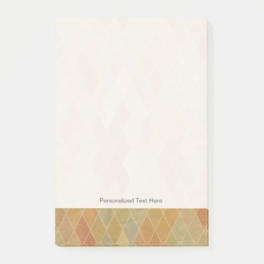 retrogeometrisches Muster 2 Post-it Klebezettel (Vorderseite)