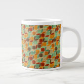 retrogeometrisches Muster 4 Jumbo-Tasse (Rechts)