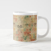 retrogeometrisches Muster 5 Jumbo-Tasse (Rechts)