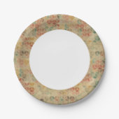 retrogeometrisches Muster 5 Pappteller (Vorderseite)