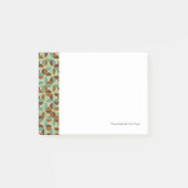 retrogeometrisches Muster Post-it Klebezettel (Vorderseite)