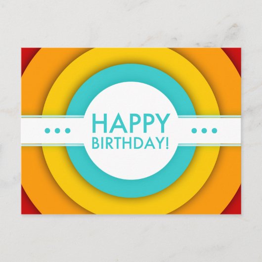 Retroglückstag Postkarte (Vorderseite)