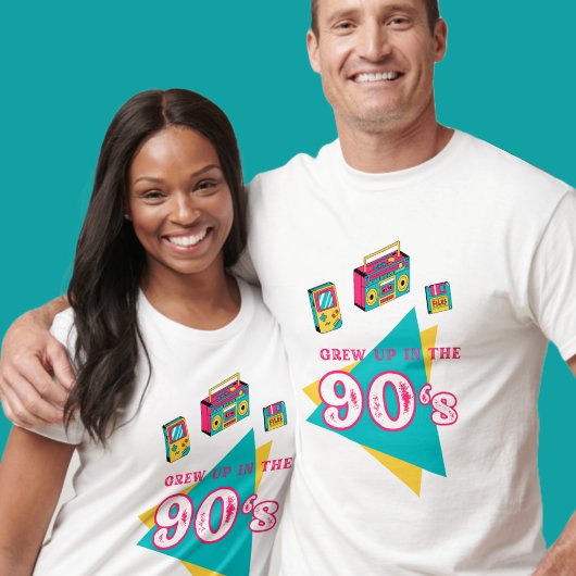 Retrografie-Design "aufgewachsen in den 90er Jahre T-Shirt