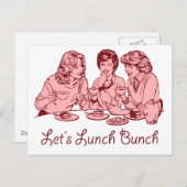 Retrografik des "Lunch Bunch 50" des lassend Postkarte (Vorne/Hinten)