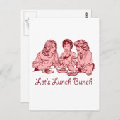 Retrografik des "Lunch Bunch 50" des lassend Postkarte (Vorne/Hinten)