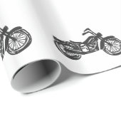 Retrografik für Motorräder - Hintergrund auswählen Geschenkpapier (Rolleneckpunkt)