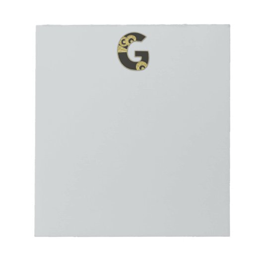 Retrogramm - G Notizblock (Vorderseite)