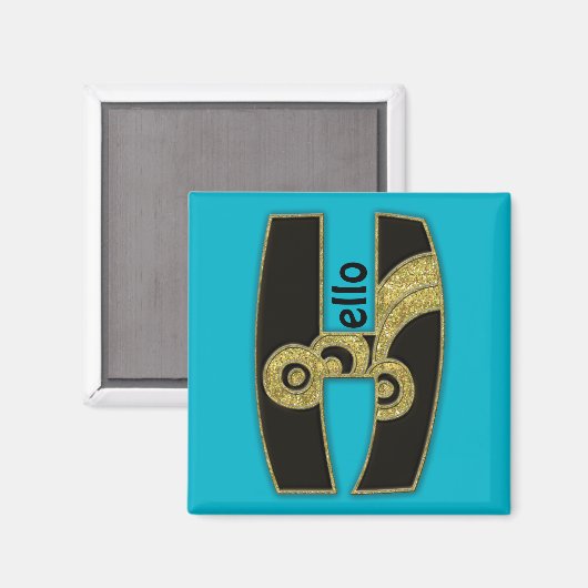 Retrogramm - H Magnet (Vorderseite/Rückseite)