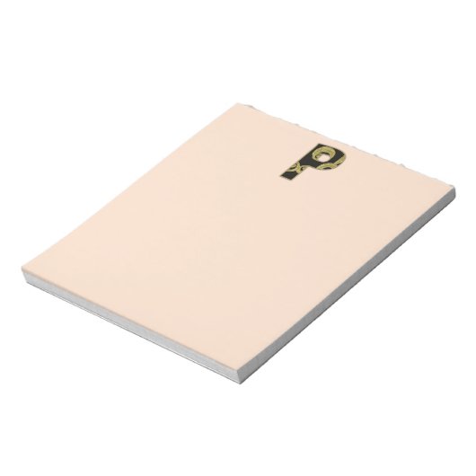 Retrogramm - P Notizblock (Rotiert)