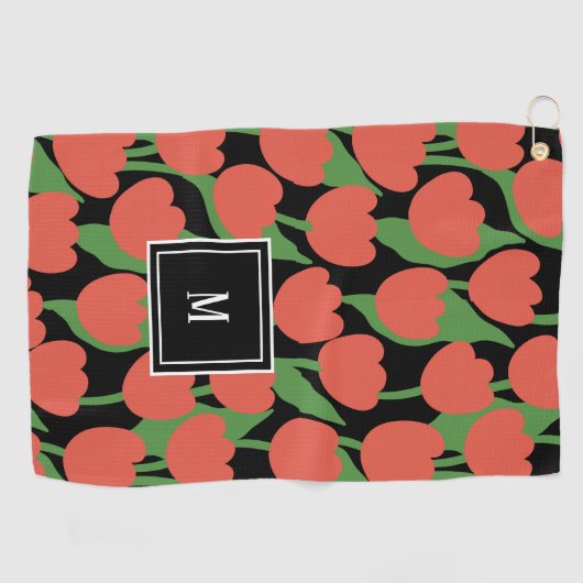 Retrogramm, personalisiert golfhandtuch (Horizontal)