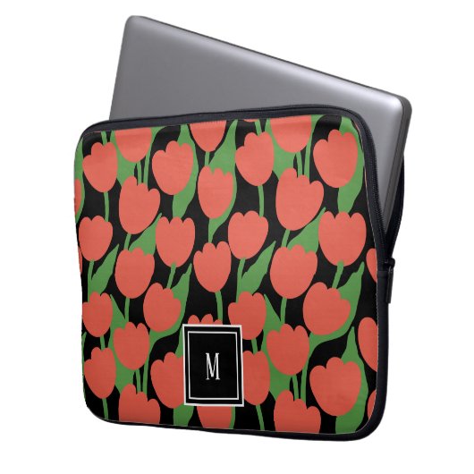 Retrogramm, personalisiert laptopschutzhülle (Vorderseite Links)