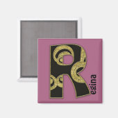 Retrogramm - R Magnet (Vorderseite/Rückseite)