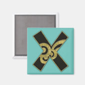 Retrogramm - X Magnet (Vorderseite/Rückseite)