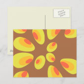 Retrographische hartgekochte Eier Postkarte (Vorne/Hinten)