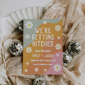 Retrogroovy 70er Jahre Save the Date Einladung