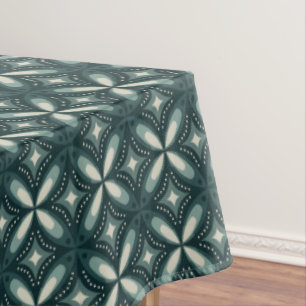 retrogrüne Formen Tischdecke