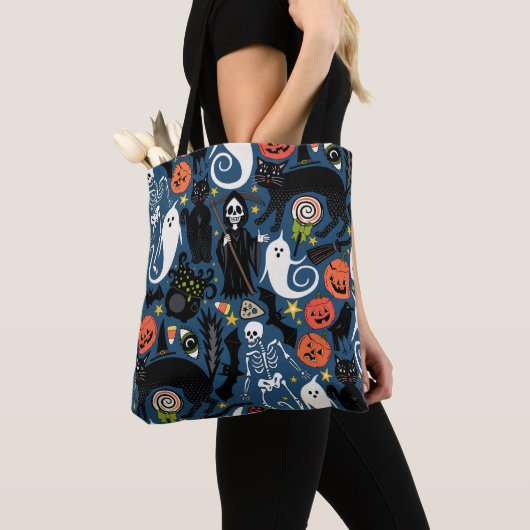 Retrohalloween Cobalt Tasche (Von Nahem)