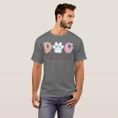 Retrohundmädchen lustig T-Shirt (Vorne ganz)