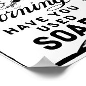 Retrohygiene und Händewaschen Poster (Ecke)