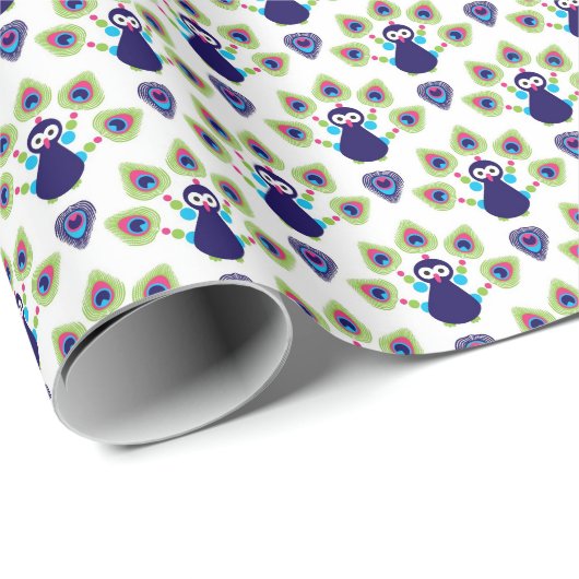 Retroindia Geschenkpapier (Rolleneckpunkt)