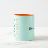 Retroinpiration-Tasse Zweifarbige Tasse (Mittel)