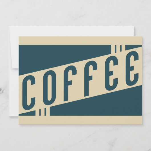 Retrokaffee Einladung (Vorderseite)