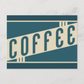 Retrokaffee Postkarte (Vorderseite)