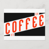 Retrokaffee Postkarte (Vorderseite)